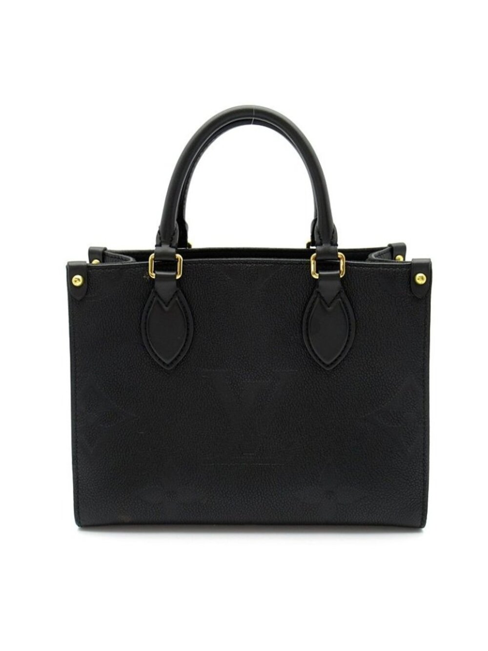 Louis Vuitton on the Go PM Monogram Empreinte Handbag Noir